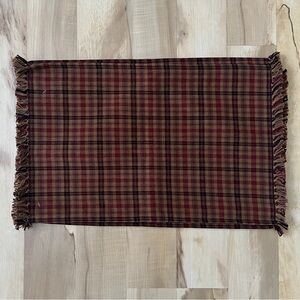 Plaid Rustic Country Placemats Set of 6 New NWT Primitive Lodge Cabin Cottage
